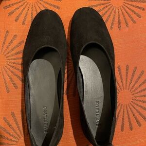 Everlane Women's Day Glove Black Suede Flats 7.5 - like new